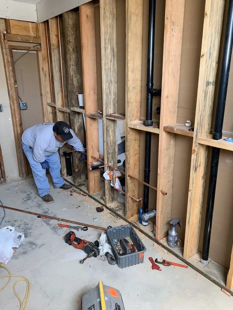 Commercial rough-in plumbing for Gas Line Repair in Island Lake